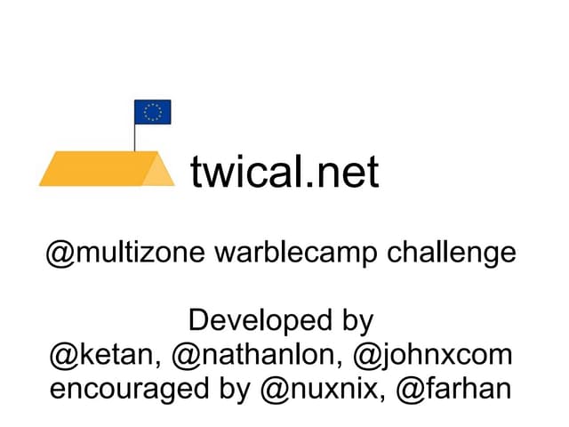 warblecamp - twical 
