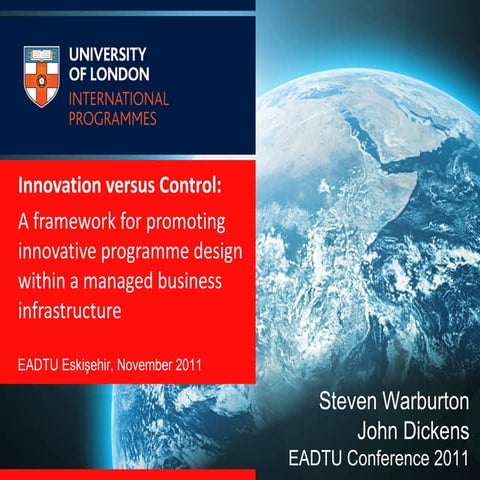 Innovation vs. Control