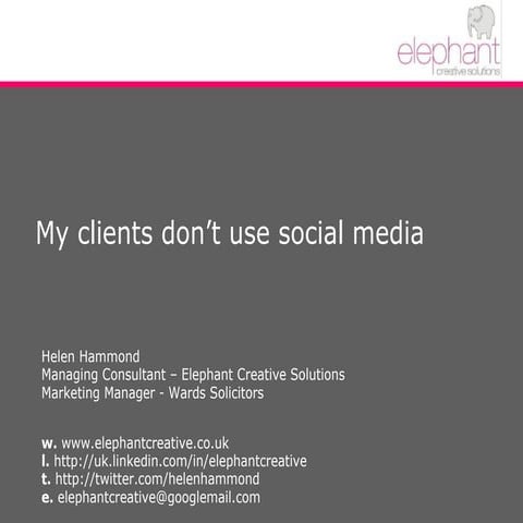 Social media for Wards Disputes Team