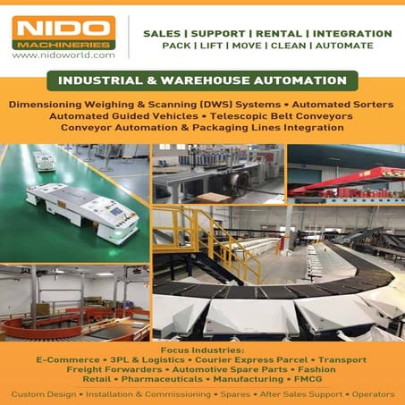 Nido Industrial & Warehouse Automation Brochure | PDF | Logistics and ...