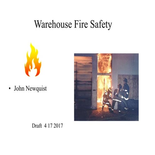 Warehouse Fire Safety 2017
