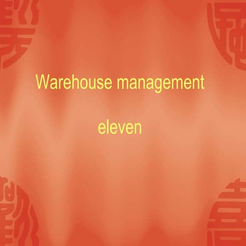 Rfid based warehouse management system | PPTX