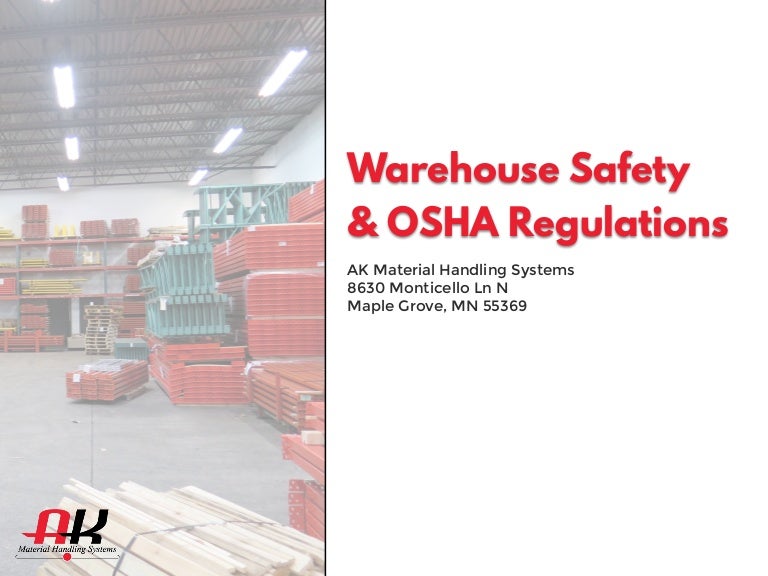 Warehouse Safety & OSHA Regulations