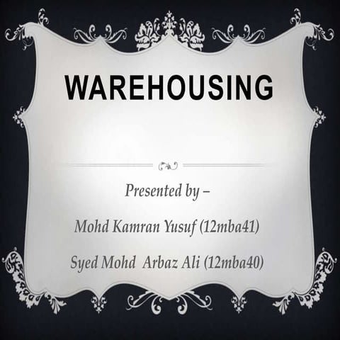 Warehousing