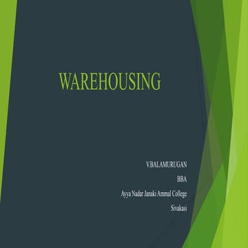 Warehousing