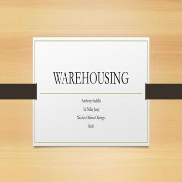 Warehousing 
