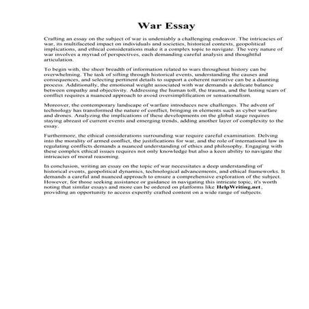 War Essay.  American revolutionary war essay. The American Revolutionary War ...