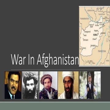 War in afghanistan