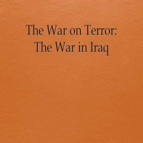 War in Iraq lecture with video links