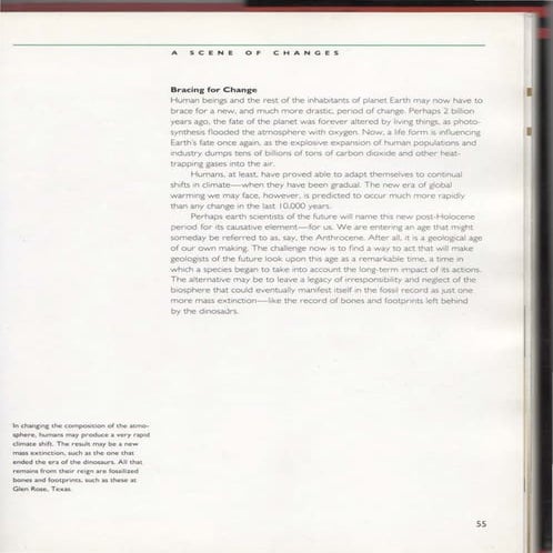 Humanity's Role in Creating a "Post-Holocene" Chapter of Earth History