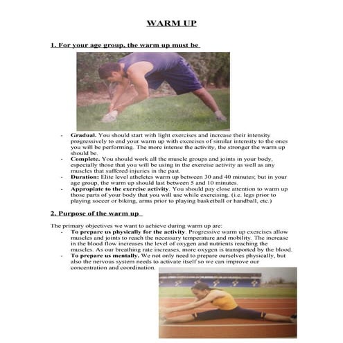 Warm up (1º 2º eso)