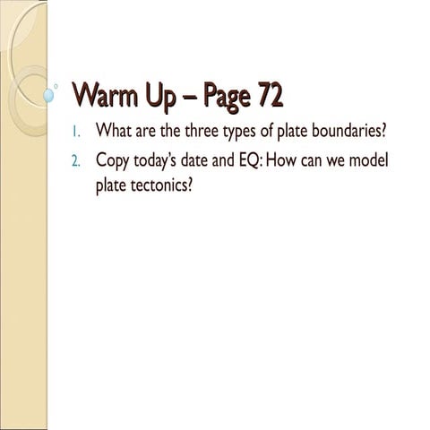 Warm up – page 72 11-08 | PPT