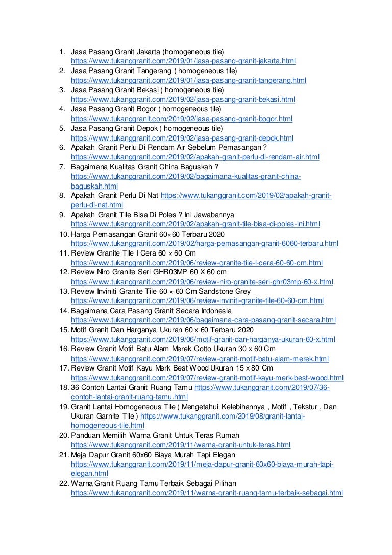Warna Granit Terbaik Saat Ini