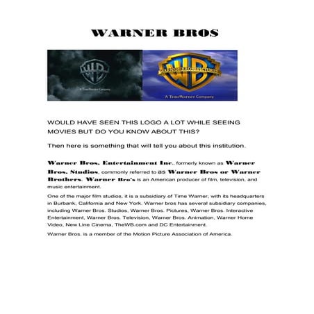 Warner brothers