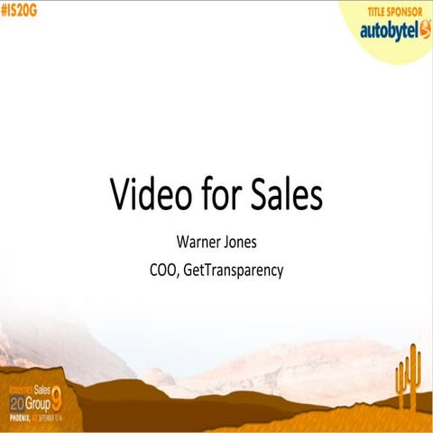 Video for Sales