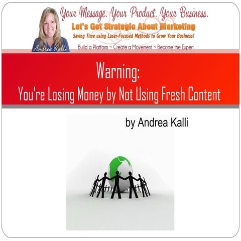 Tips For Using Fresh Content to Help Your Bottom Line