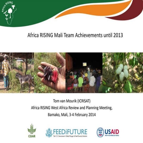 Africa RISING Mali team achievements until 2013
