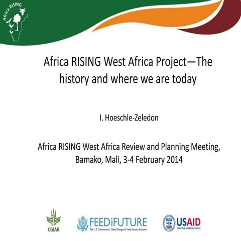 Africa RISING West Africa Project—The history and where we are today