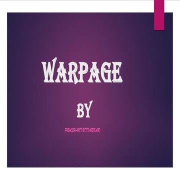 Warpage 