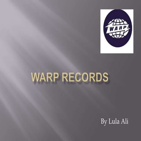 Warp Records and Flying Lotus Research