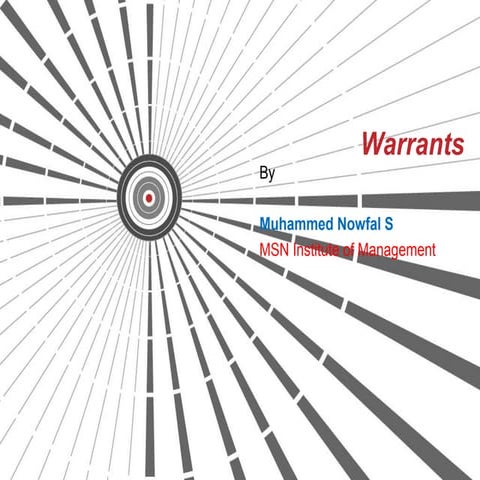Warrant ppt