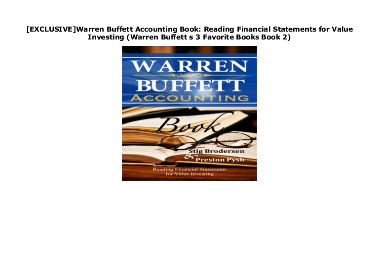 [EXCLUSIVE]Warren Buffett Accounting Book Reading Financial Statemen…