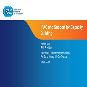 IFAC and Support for Capacity Building