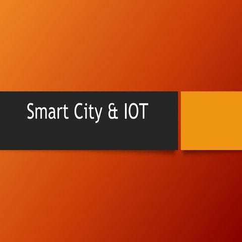 Iot and Smart Cities by emran