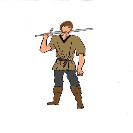 Warrior video game asset