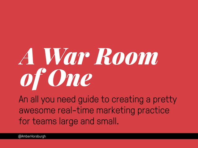 Create A Great Social Media War Room