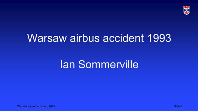 Warsaw airbus accident