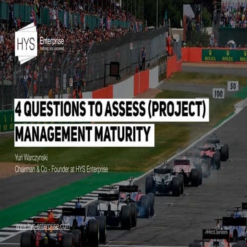 Warshunckiy- questions to assess  project maturity