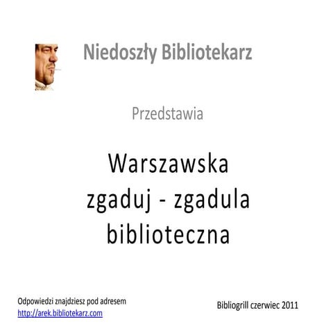 Warszawski quiz biblioteczny
