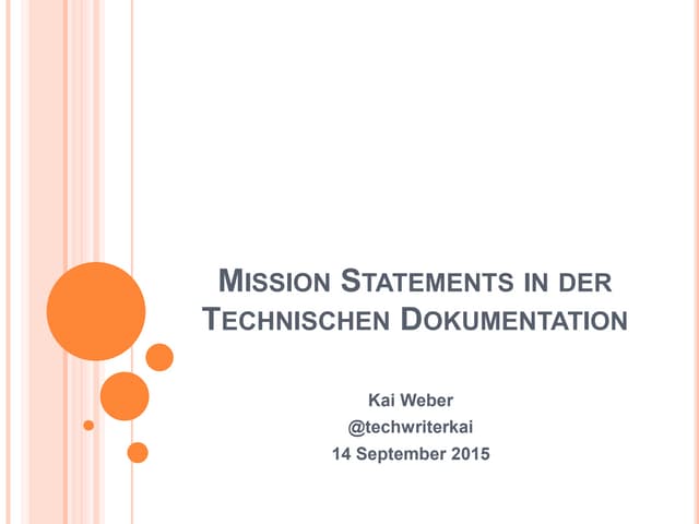 Mission Statements in der Doku - te...