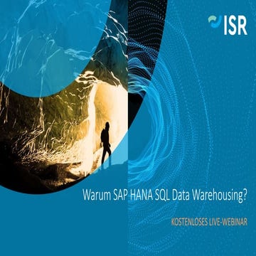 Warum sap hana sql data warehousing