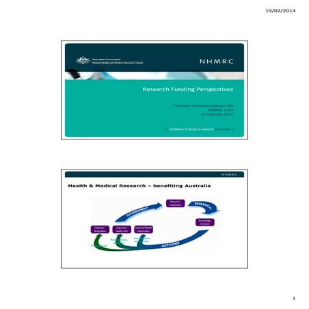 Warwick Anderson | Research funding perspectives for CIPHER forum