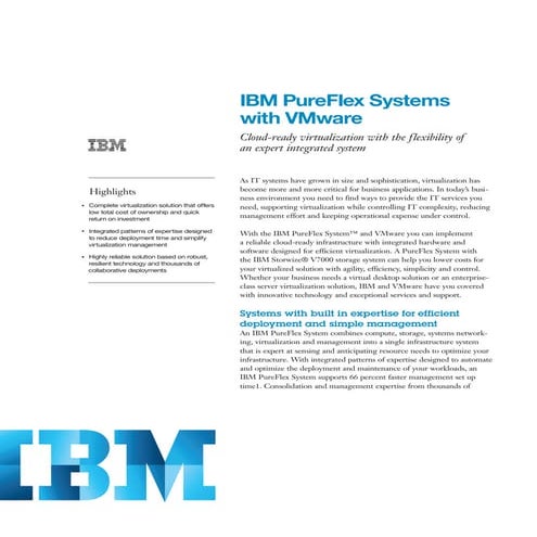IBM PureFlex Systems with VMware