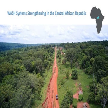 WASH systems strengthening in the Central African Republic