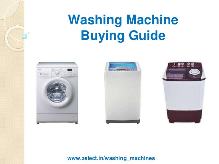 Washing Machine buying guide