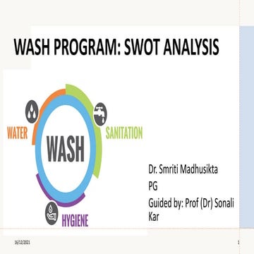 WaSH program SWOT analysis