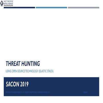 (SACON) Wasim Halani - OSINT threat hunting