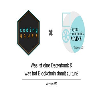 Was ist eine Datenbank - und was hat Blockchain damit zu tun?