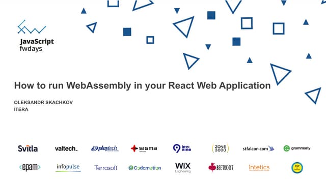 How to run WebAssembly in your React Web Application