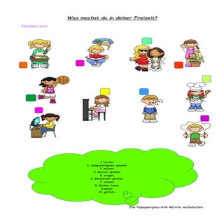 Was machst du in deiner Freizeit?