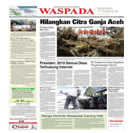 Waspada Aceh 20 Agustus