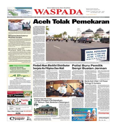 Waspada Aceh 2 September 2009