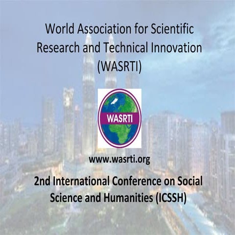 2nd International Conference on Social Science and Humanities (ICSSH)