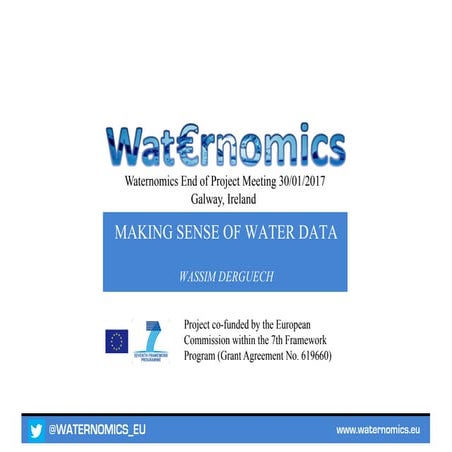 Waternomics: Making Sense of Data