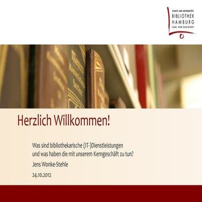 Was sind bibliothekarische (IT)-Dienstleistungen?