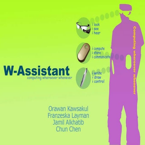 Wearable Assistant (Wassistant)